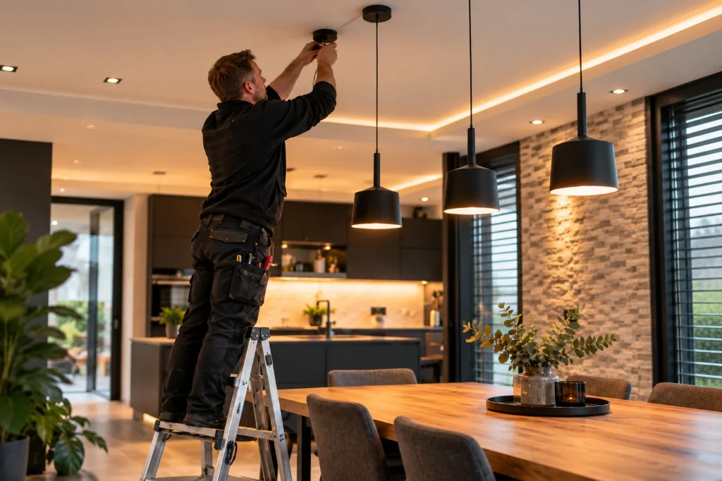 Beleuchtungstechnik moderne Lichtkonzepte LED Designerleuchten Montage Düren